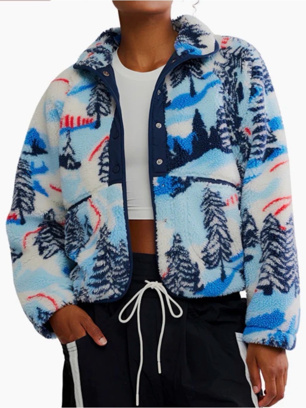 Free People FP Movement Rocky Ridge fleece jacket XS oversized